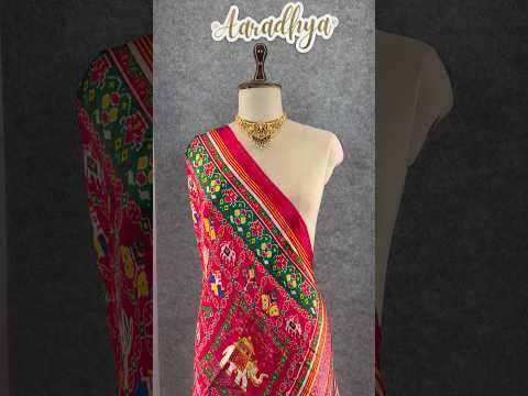 Animal Design Pure Gaji Silk Patola Dupatta