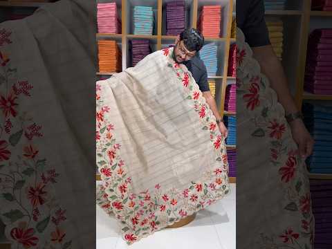 Elegant Matka Silk Embroidered Saree