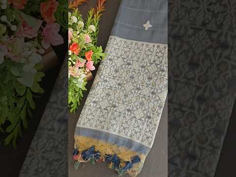 Premium Chanderi Cotton Traditional Jamdani Saree