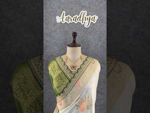Dolla Silk Embroidery Work Lace Banarasi Saree