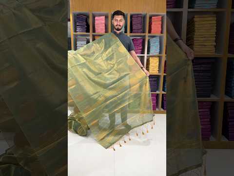 Royal Tissue Silk Zari Weaving & Mango Border Saree