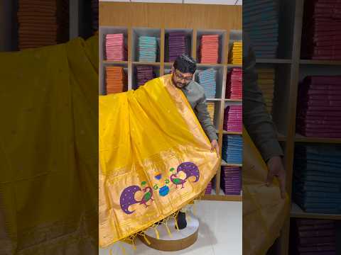 Soft Paithani Silk Peacock Zari Pallu Dupatta | Festive & Wedding Wear