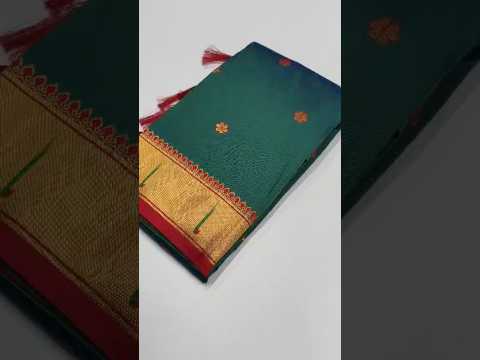 Soft Silk Meenakari Pallu & Zari Buttis Saree