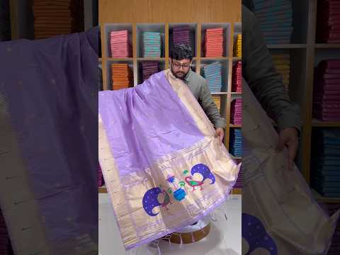 Soft Paithani Silk Peacock Zari Pallu Dupatta | Festive & Wedding Wear