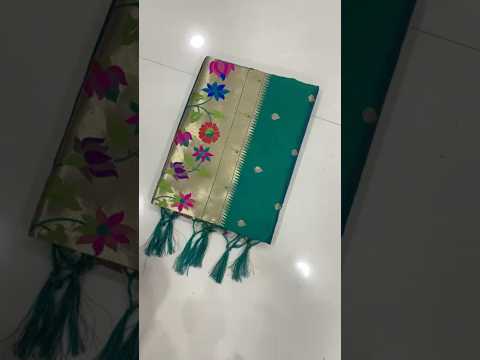 Multicolor Floral Meena Zari Pallu Paithani Saree