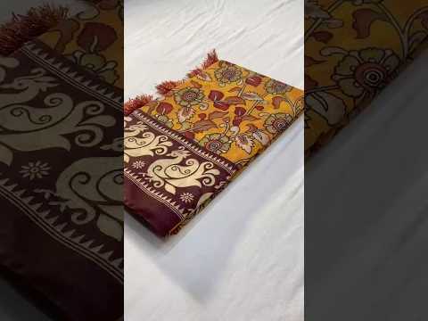 Soft Cotton Chanderi Kalamkari Digital Printed Saree