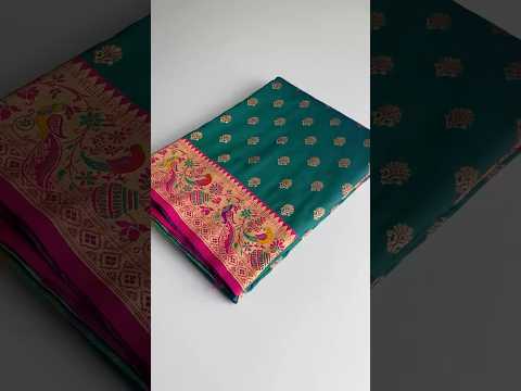 Paithani Silk Traditional Zari Weaving Rich Pallu Saree