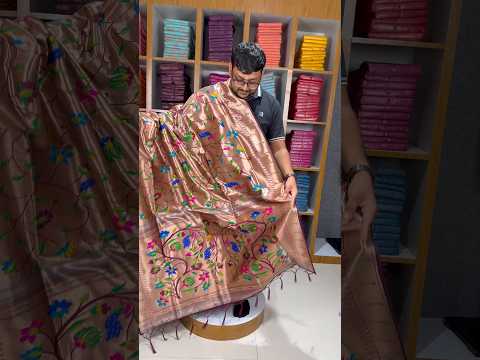 All Over Jaal Weaving Brocket Paithani Soft Silk Saree