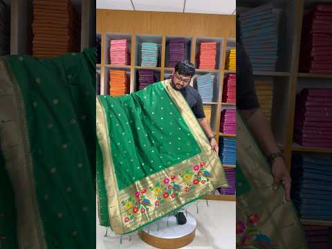 Pure Paithani Silk Weaving Zari Paithani Duppata
