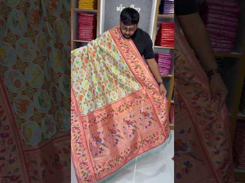 Designer Paithani Patola Sparrow Saree in Banarasi Soft Silk