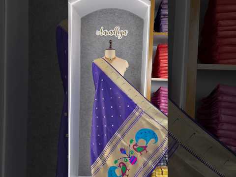 Soft Paithani Silk Peacock Zari Pallu Dupatta | Festive & Wedding Wear