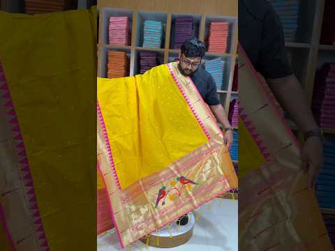 Pure Paithani Zari Border Parrot Motif Pallu Dupatta