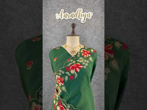 Elegant Matka Silk Embroidered Saree
