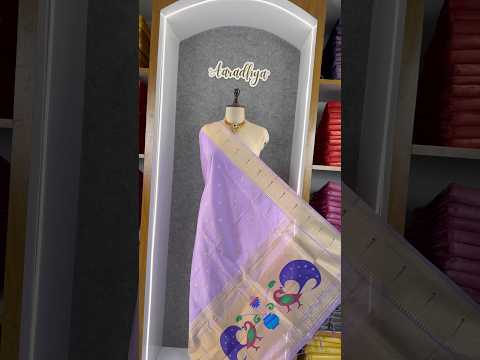 Soft Paithani Silk Peacock Zari Pallu Dupatta | Festive & Wedding Wear