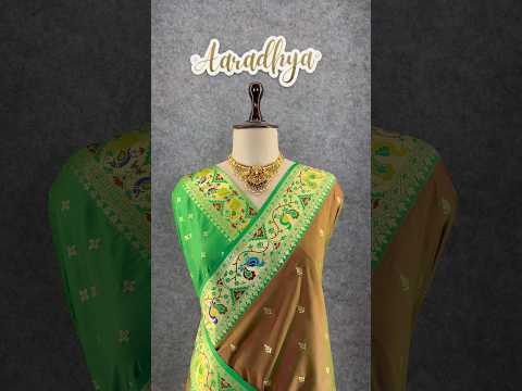 Rajwadi Mor Paithani Zari Butti Saree
