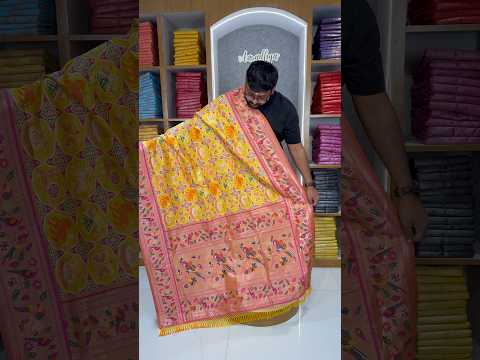Designer Paithani Patola Sparrow Saree in Banarasi Soft Silk