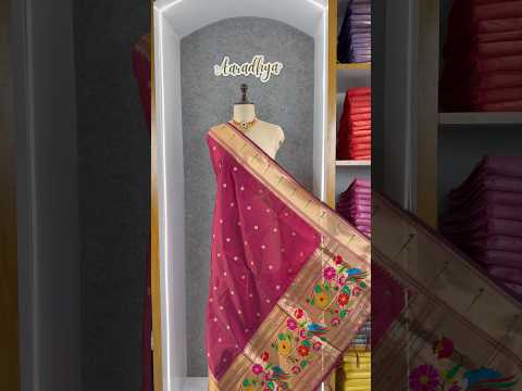Pure Paithani Silk Weaving Zari Paithani Duppata
