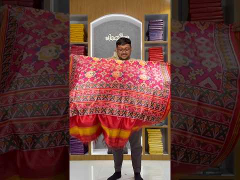 Patola Dupatta - Rajwadi Floral Soft Silk Patola Printed Dupatta