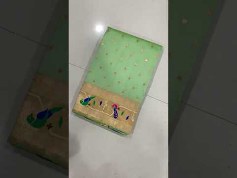 Soft Silk Parrot Peacock Border Paithani Saree