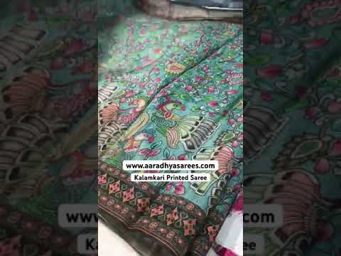Malai Cotton Digital Printed Kalamkari Saree