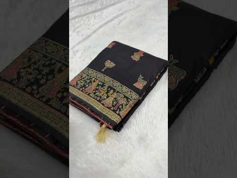 Hand-Dyed Rajwadi Pashmina Silk Saree