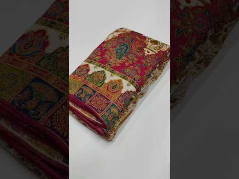 Pure Viscose Silk Meenakari Position Weaving Saree