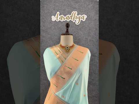 Kanchivaram Paithani Silk Big Parrot Zari Border Saree