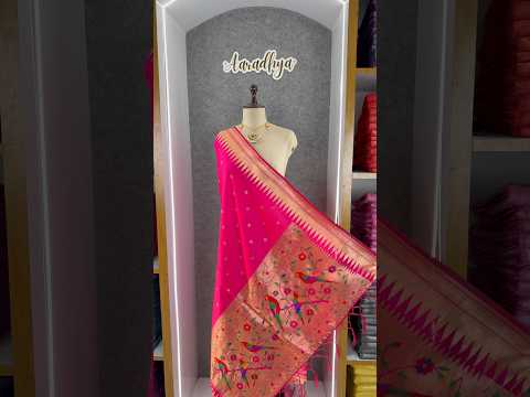Pure Zari Temple Parrot Paithani Dupatta