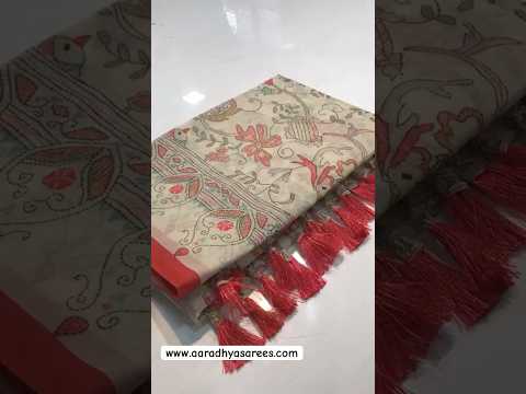 Malai Cotton Katha Printed Saree