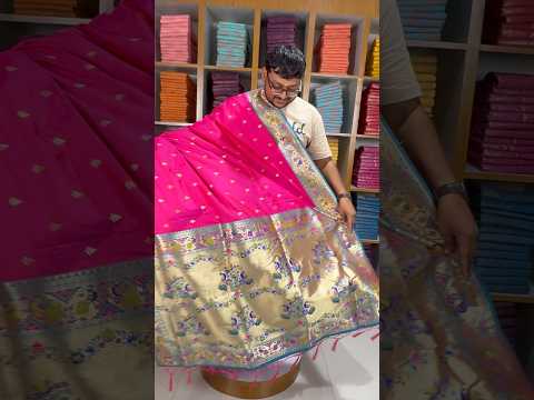 Rajwadi Mor Paithani Zari Butti Saree