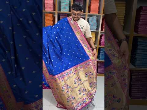 Rajwadi Mor Paithani Zari Butti Saree