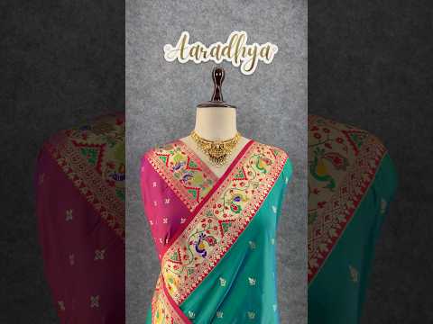 Rajwadi Mor Paithani Zari Butti Saree