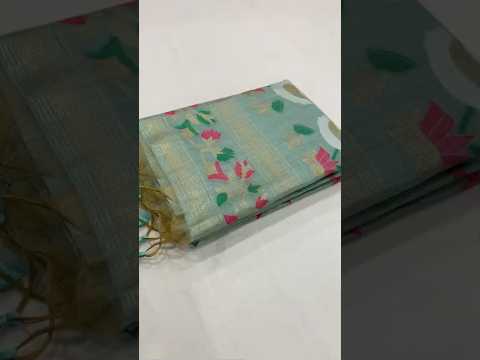 Premium Soft Rajhans Floral Muga Cotton Sareee