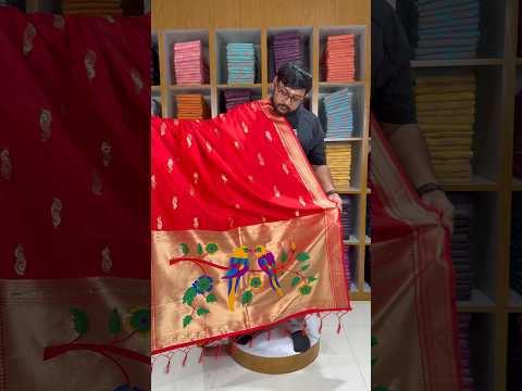 Pure Paithani Multicolor Parrot Weaving Motif Pallu Dupatta