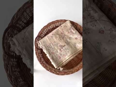 Tussar Silk Designer Embroidery Saree