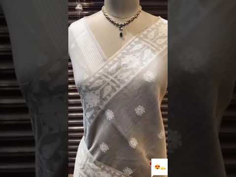 Soft Jamdani Muga Cotton Saree