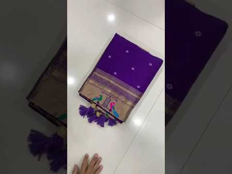 Viscose Gaji Silk Bandhej Paithani Fusion Handmade Saree