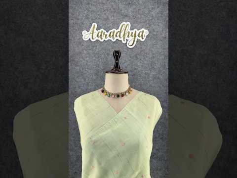 Pure Loom Tussar Silk Embroidery Work Saree