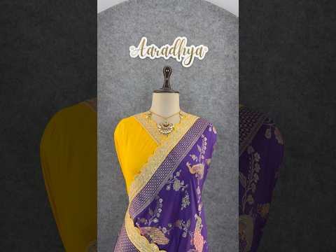 Heavy Dola Silk Weaving & Embroidery Border Saree (Unstiched Blouse)