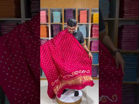 Pure Bandhani Gaji SIlk Dupatta