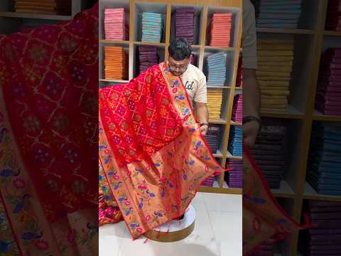 Pure Soft Silk Bandhani Patola Fusion Paithani Saree