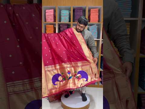 Soft Paithani Silk Peacock Zari Pallu Dupatta | Festive & Wedding Wear