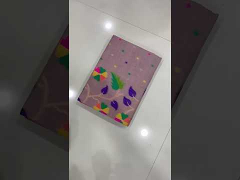 Soft Muga Cotton Jamdani Saree