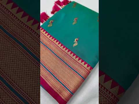 Peacock Paithani Soft Silk Traditional Kadiyal Border Saree