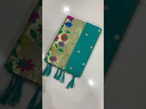 Multicolor Floral Meena Zari Pallu Paithani Saree