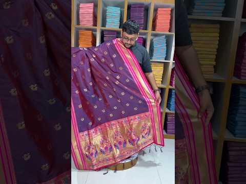 Traditional Paithani Kadiyal Border Saree