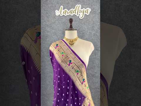 Luxury Fusion Bandhani Body & Paithani Pallu Saree