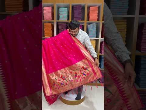Pure Zari Temple Parrot Paithani Dupatta