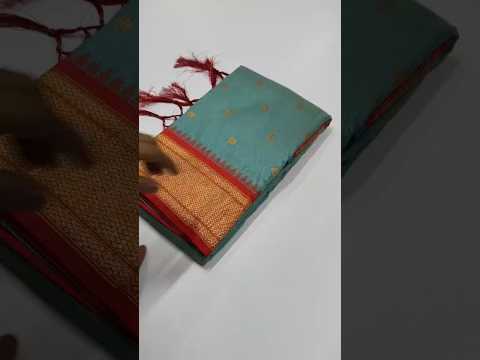 Paithani Silk Peacock Pallu & Gadwal Zari Border Saree