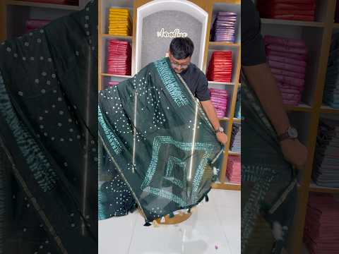 Pure Cotton Hand Dyed Bandhej Sibori Saree